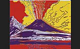 Andy Warhol Canvas Paintings - Mount Vesuvius